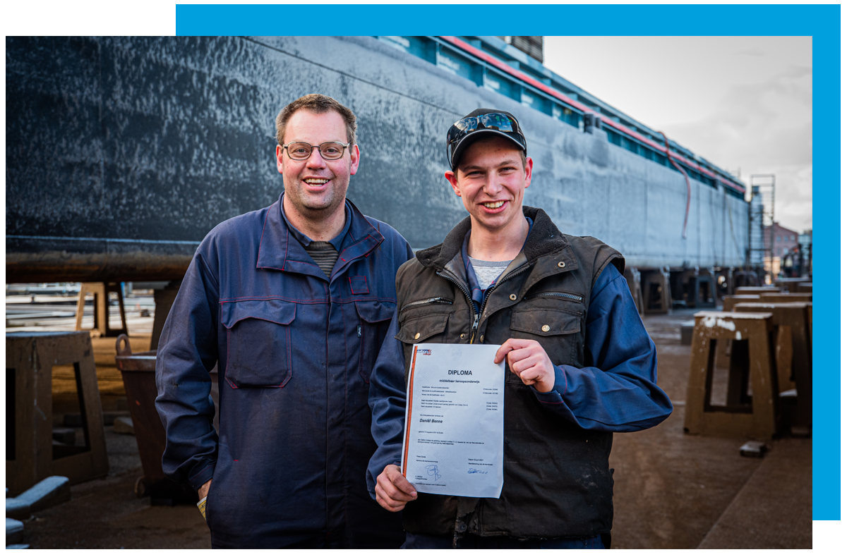 Omdat je blijvend cursussen en opleidingen mag volgen! - Werken bij Scheepswerf Poppen